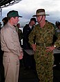 Image 7Major General Peter Cosgrove (right) Australian commander of the United Nations backed peace keeping operation (INTERFET) to East Timor. (from History of East Timor)