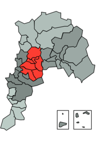 Mapa de la Provincia de Quillota