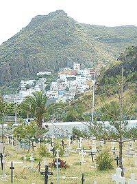 San Andrés. En primer término el cementerio