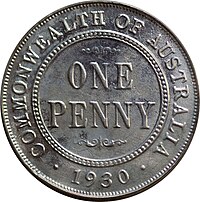 1930 Australian penny