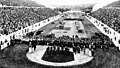 The opening ceremony of the 1896 Olympic Games.