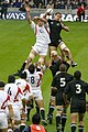 The All-Blacks of New Zealand play England in 2006.