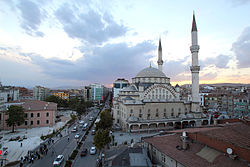 A view of İzzet Pasha Mosque in the city centre