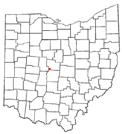 Location of Shawnee Hills, Delaware County, Ohio