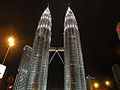 The Petronas Towers At Night