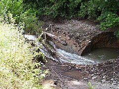 The Risle River disappears into a ponor between Ajou and La Houssaye (Eure, France)