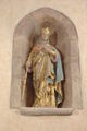 Estatua de Santa Radegunda en el coro de la iglesia de Santa Radegunda de Aveyron, Francia.