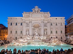 Trevi Fountain in the evening