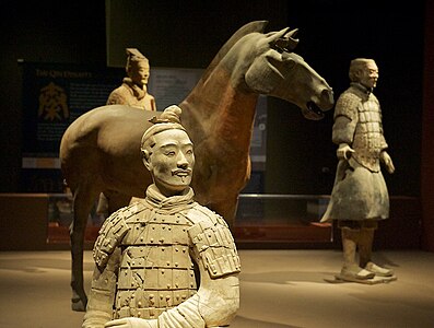 Terracotta horse and warrior group