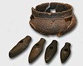 Image 5Corded Ware culture pottery and stone axes, at the EHM (from History of Estonia)