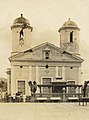 Cathedral of Mayagüez after the first earthquake; further damage toppled the left tower