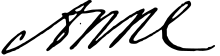 Signature of Anne Hyde.svg