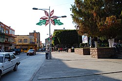 Main plaza and 5 de Mayo Street