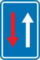 Voorrang verlenen van tegenmoetkomende verkeer/Priorité avec le passage à la circulation venant en sens inverse