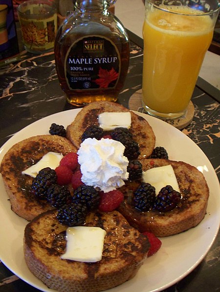 File:French toast, maple syrup.jpg