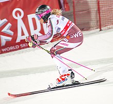 Frida Hansdotter in Hammarbybacken, January 2018