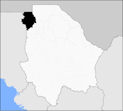 Location of Janos in Chihuahua