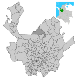 Location of the municipality of Taraza in Antioquia Department.