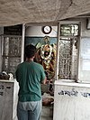 Idol of Saturn god at a temple dedicated to Saturn god