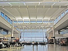 Terminal E at George Bush Intercontinental Airport in Houston.