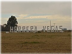 Acceso a Herrera Vegas por ruta nacional 226