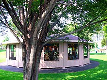 One of the carousels in Endicott, NY.