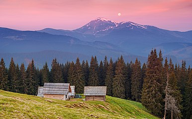 Morning in the Carpathian Biosphere Reserve