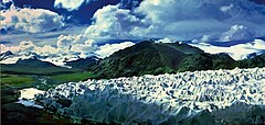 The glaciers of the Tanggula Mountains, the traditional source of the Yangtze River