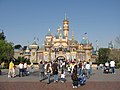 Sleeping Beauty Castle during the Happiest Homecoming on Earth.