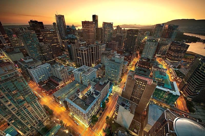 File:Downtown Vancouver Sunset.jpg