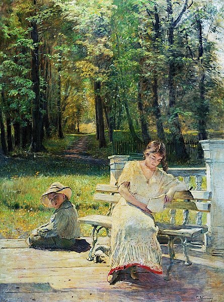 Файл:Makovsky - olenka-and-kolya-on-the-steps.jpg