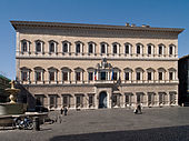 The Palazzo Farnese, in Rome, built from 1534 to 1545, was designed by Sangallo and Michelangelo and is an important example of renaissance architecture