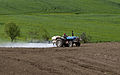 Image 10Pesticide application for chemical control of nematodes in a sunflower planted field. Karaisalı, Adana - Turkey. (from Agricultural safety and health)