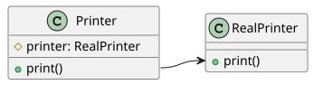 UML class diagram that illustrates forwarding.