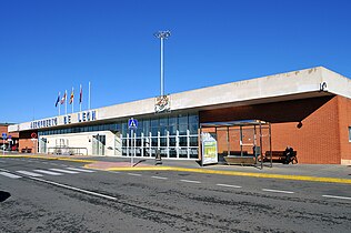 Antigua terminal del Aeropuerto de León, inaugurado al tráfico comercial en 1994.