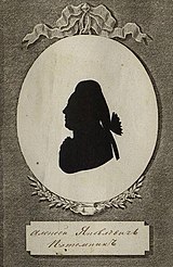 «Алексей Яковлевич Потемкин». Силуэт в альбоме "Коллекция силуэтных изображений современников Екатерины II" 1782 г.