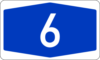 File:Bundesautobahn 6 number.svg