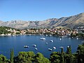 Panoramic view of Cavtat,  Croatia