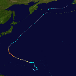 颱風白海豚的路徑圖