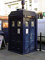 Image 5A police box outside Earl's Court tube station in London, built in 1996 and based on the 1929 Gilbert Mackenzie Trench design