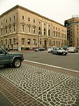 Raised crosswalk in front of the New England Conservatory of Music, 2008