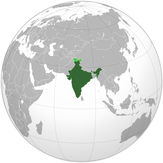 Файл:India (orthographic projection).svg