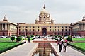 The North Block in New Delhi houses key government offices, built along with Lutyens' Delhi.