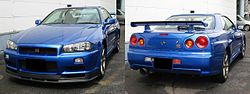 R34 Skyline GTR.