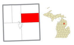 Location within Oscoda County