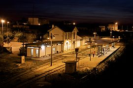 The main railroad station in Águeda