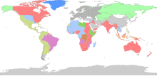 Map of the Influence of European Colonialism (1400-2000)