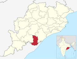 Location in Odisha