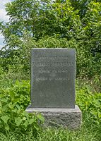 Commemorative stone erected at Thomas Jefferson's birthplace in Shadwell, Virginia, on April 13, 1929.