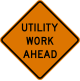 Utility work in road